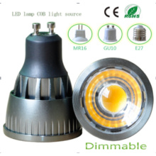 Dimmable 9W GU10 COB LED Ampoule